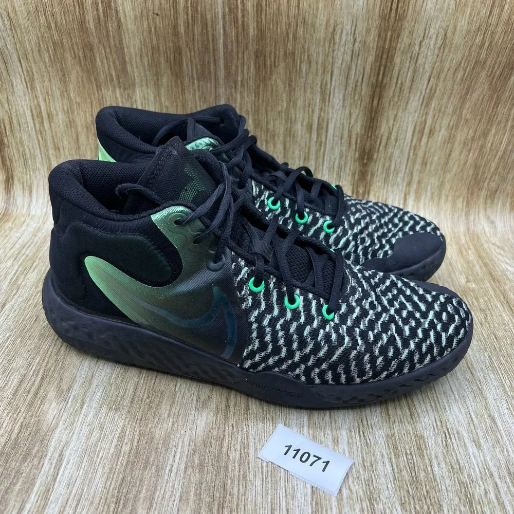 Nike KD Trey 5 VIII Men's Size 11.5 Black Illusion Green Shoes CK2090-004